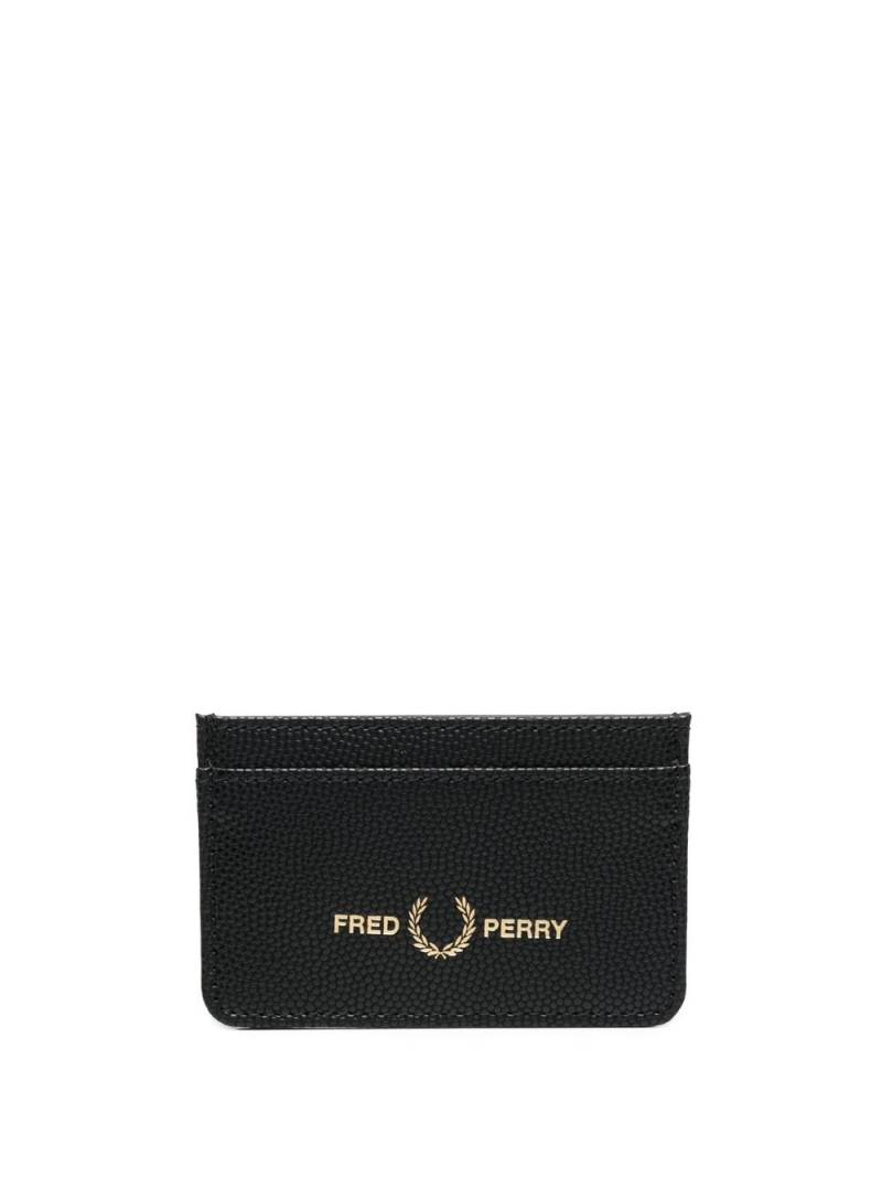 Fred Perry logo-print cardholder - Black von Fred Perry