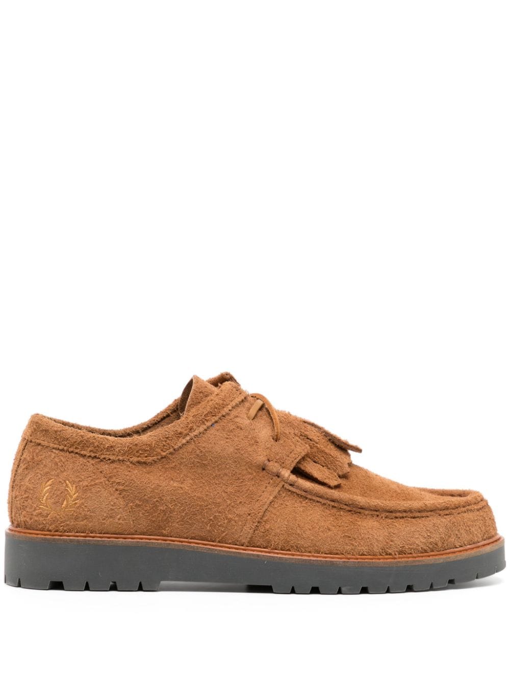 Fred Perry tassel-detailed suede loafers - Brown von Fred Perry