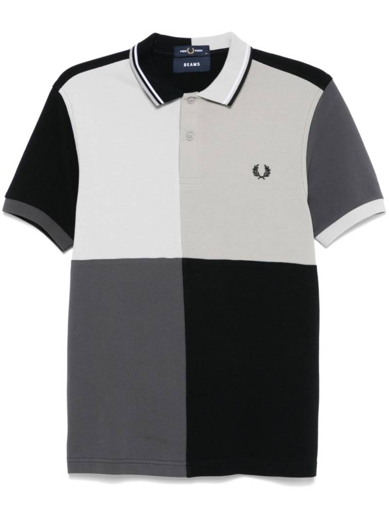 Fred Perry x Beams colour-block polo shirt - Black von Fred Perry