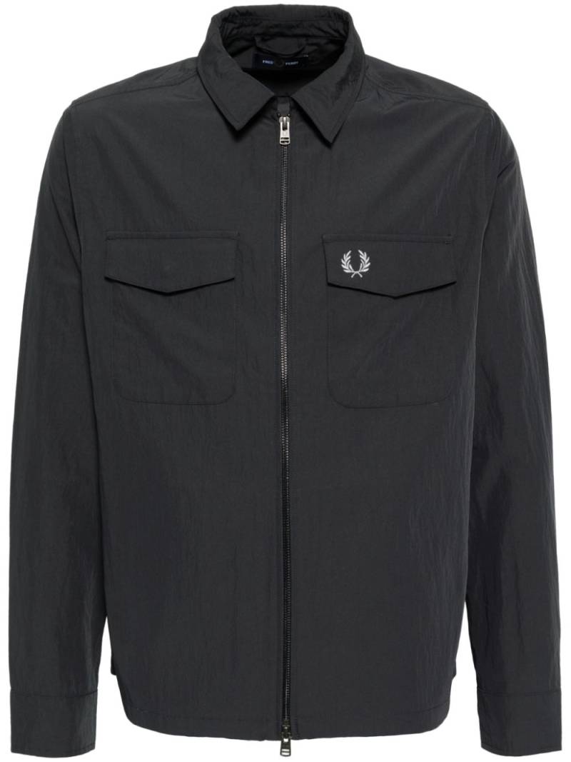 Fred Perry zip-up shirt jacket - Grey von Fred Perry