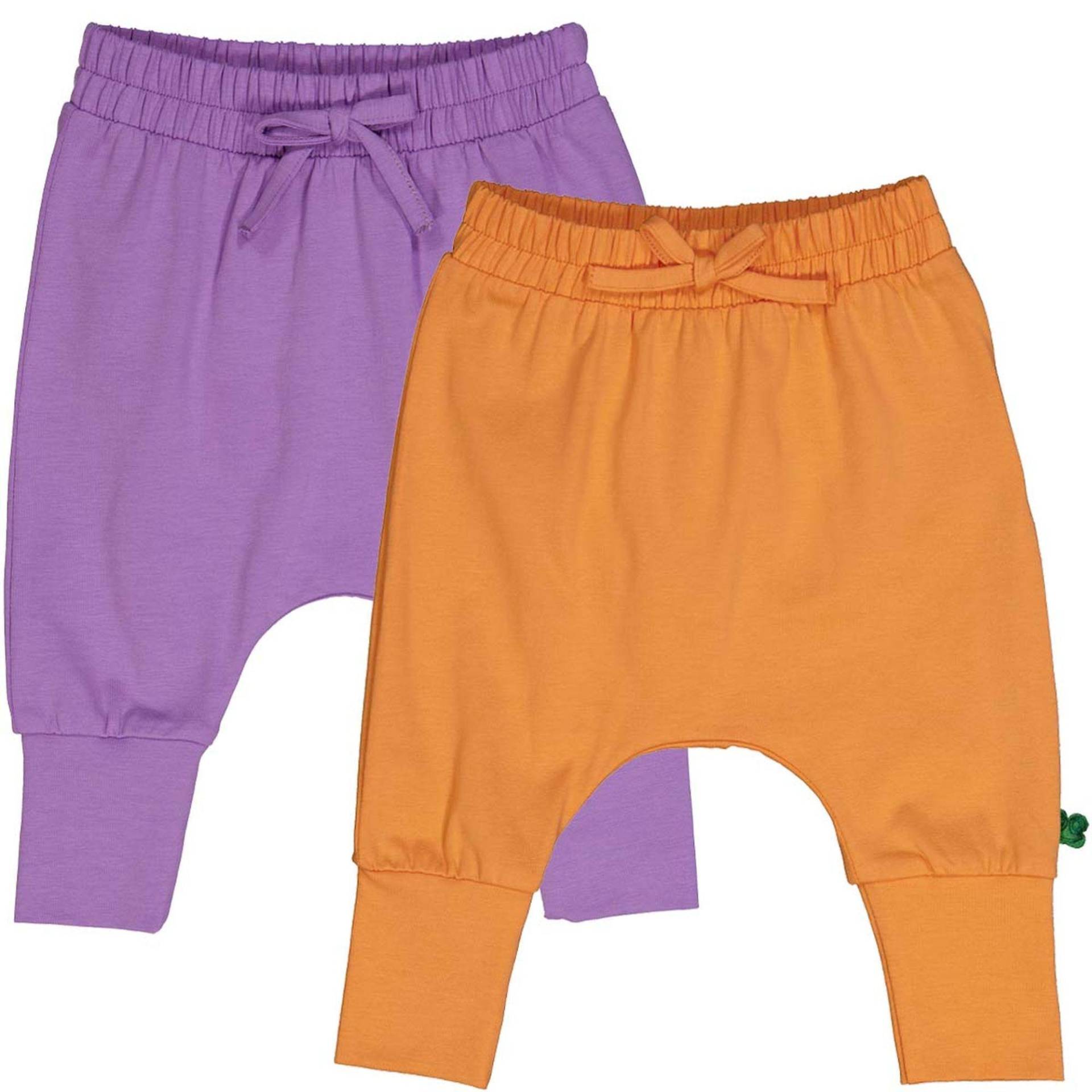 Babyhose 2er-pack Unisex Multicolor 56 von Fred`s World by Green Cotton