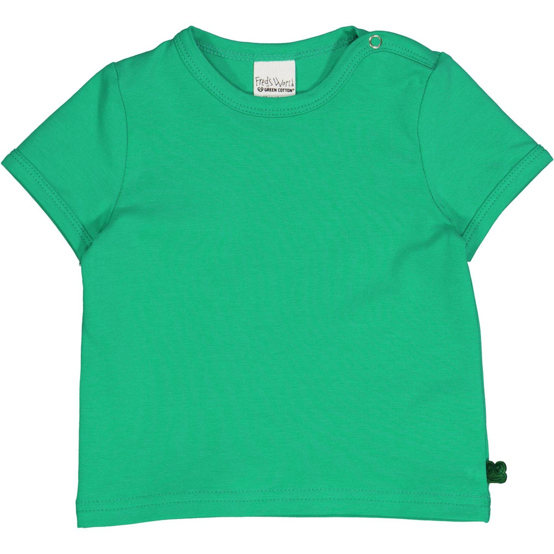 Babyshirt Unisex Rasengrün 74-80 von Fred`s World by Green Cotton