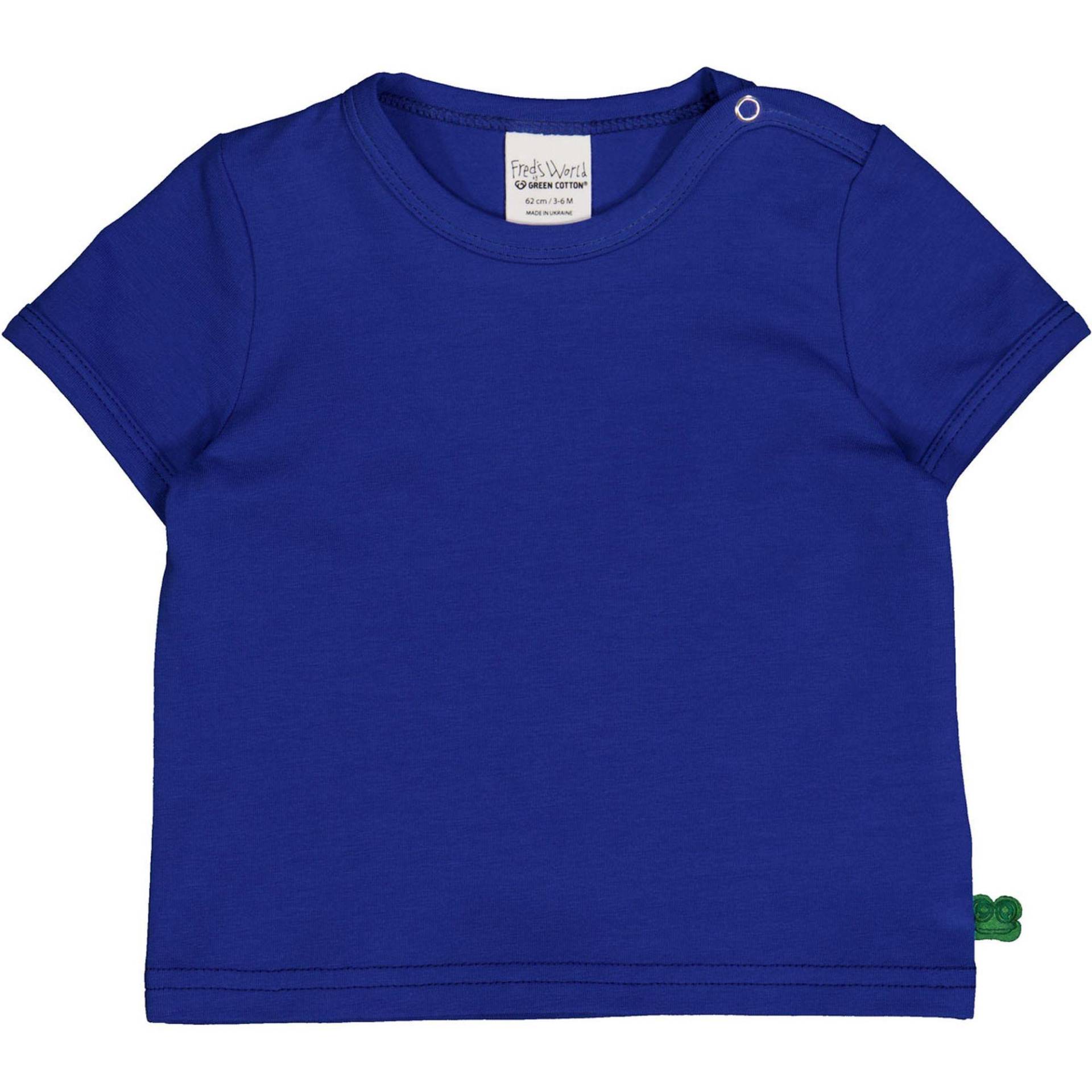 Babyshirt Unisex Blau 74-80 von Fred`s World by Green Cotton