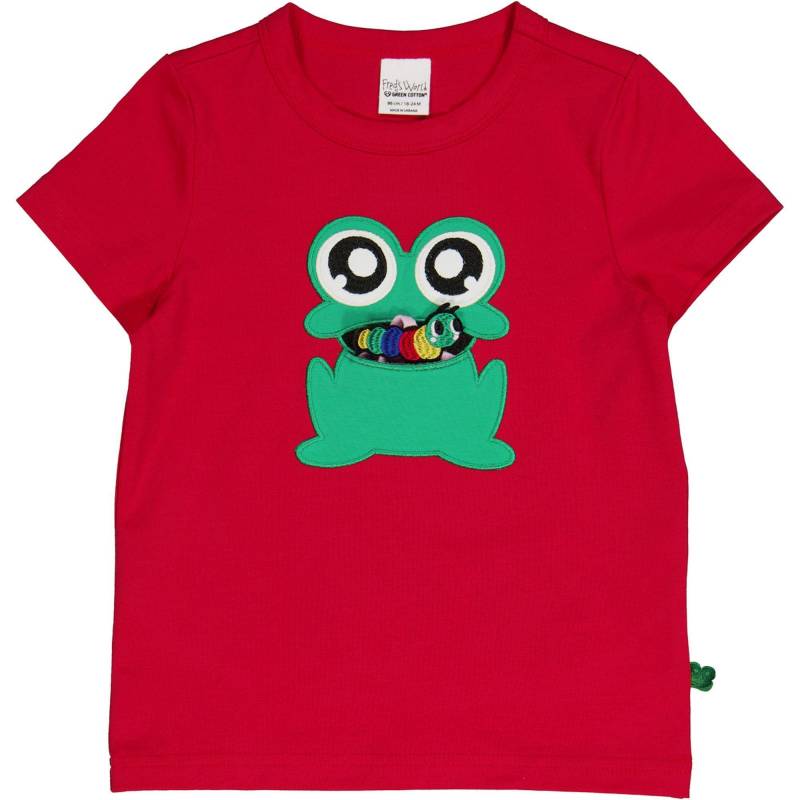 Babyshirt Unisex Rot Bunt 92-98 von Fred`s World by Green Cotton