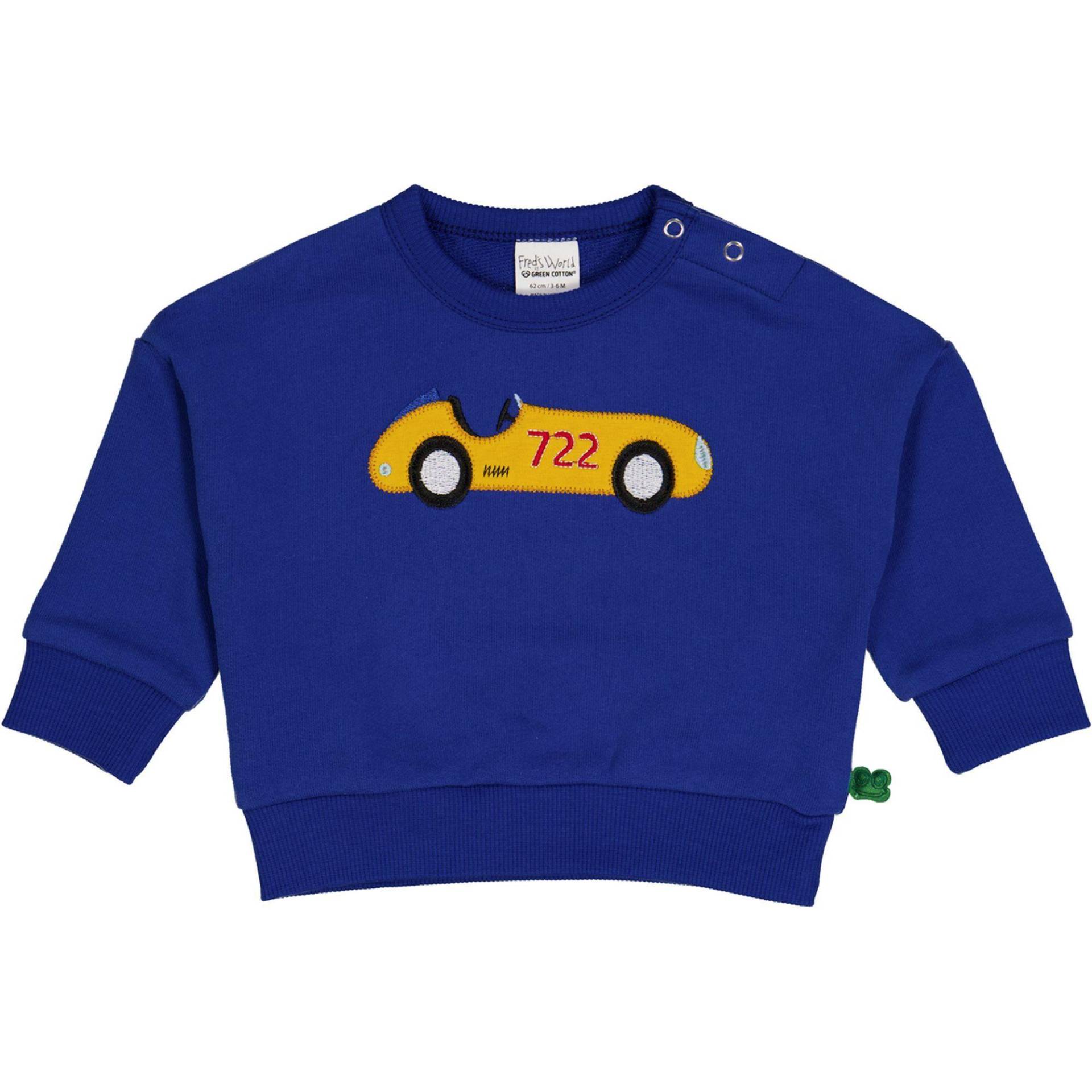 Babysweatshirt Unisex Blau 74 von Fred`s World by Green Cotton