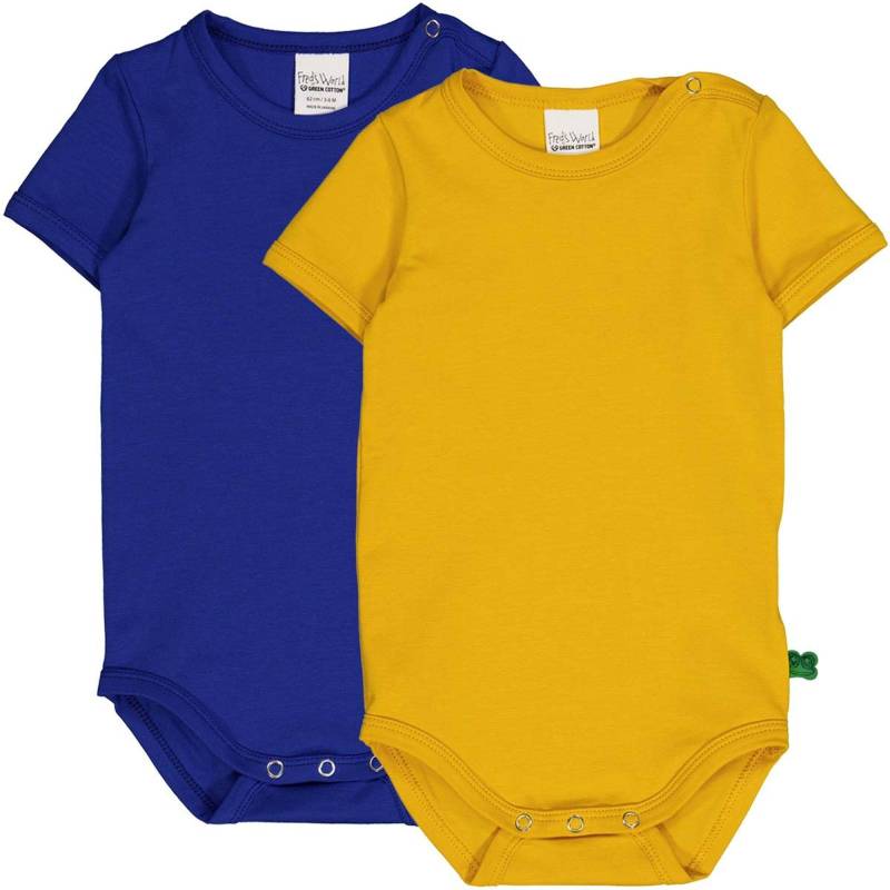 Kurzarmbody 2er-pack Unisex Multicolor 68 von Fred`s World by Green Cotton