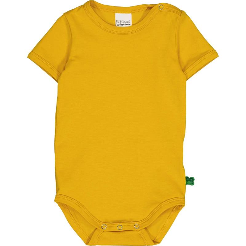 Kurzarmbody Unisex Gelbgold 62 von Fred`s World by Green Cotton