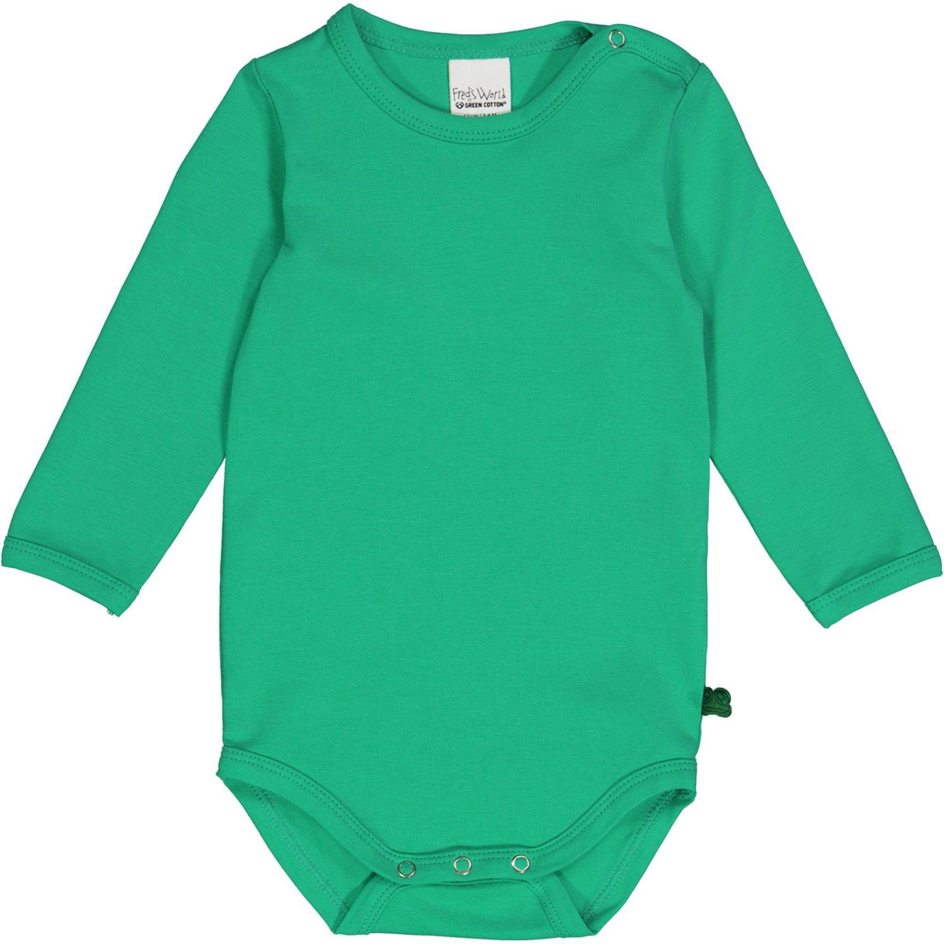 Langarmbody Unisex Rasengrün 56 von Fred`s World by Green Cotton