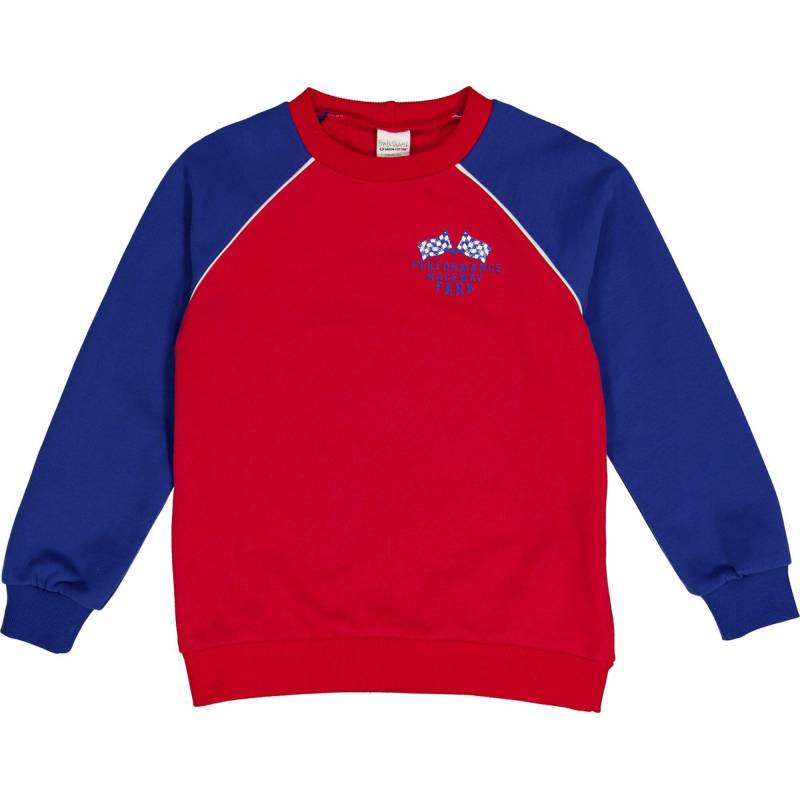 Sweatshirt Unisex Rot Bunt 104 von Fred`s World by Green Cotton