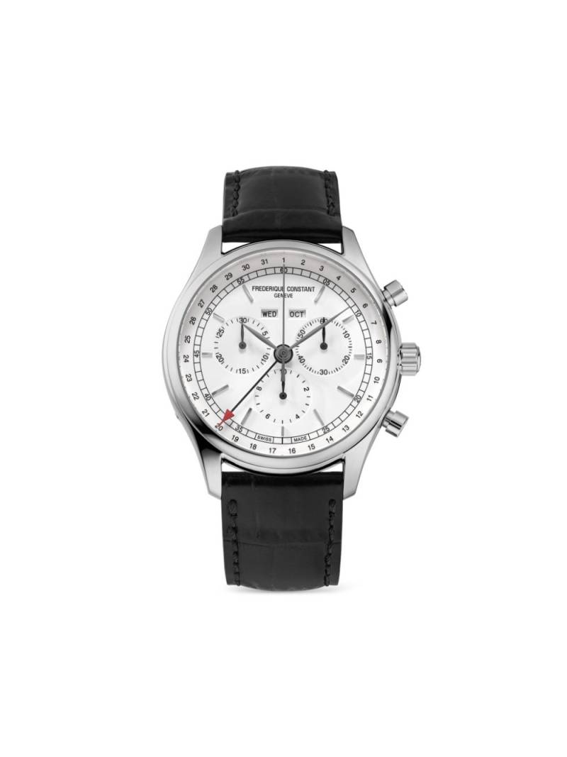 Frederique Constant Classics Quartz Chronograph Triple Calendar 40mm - White von Frederique Constant