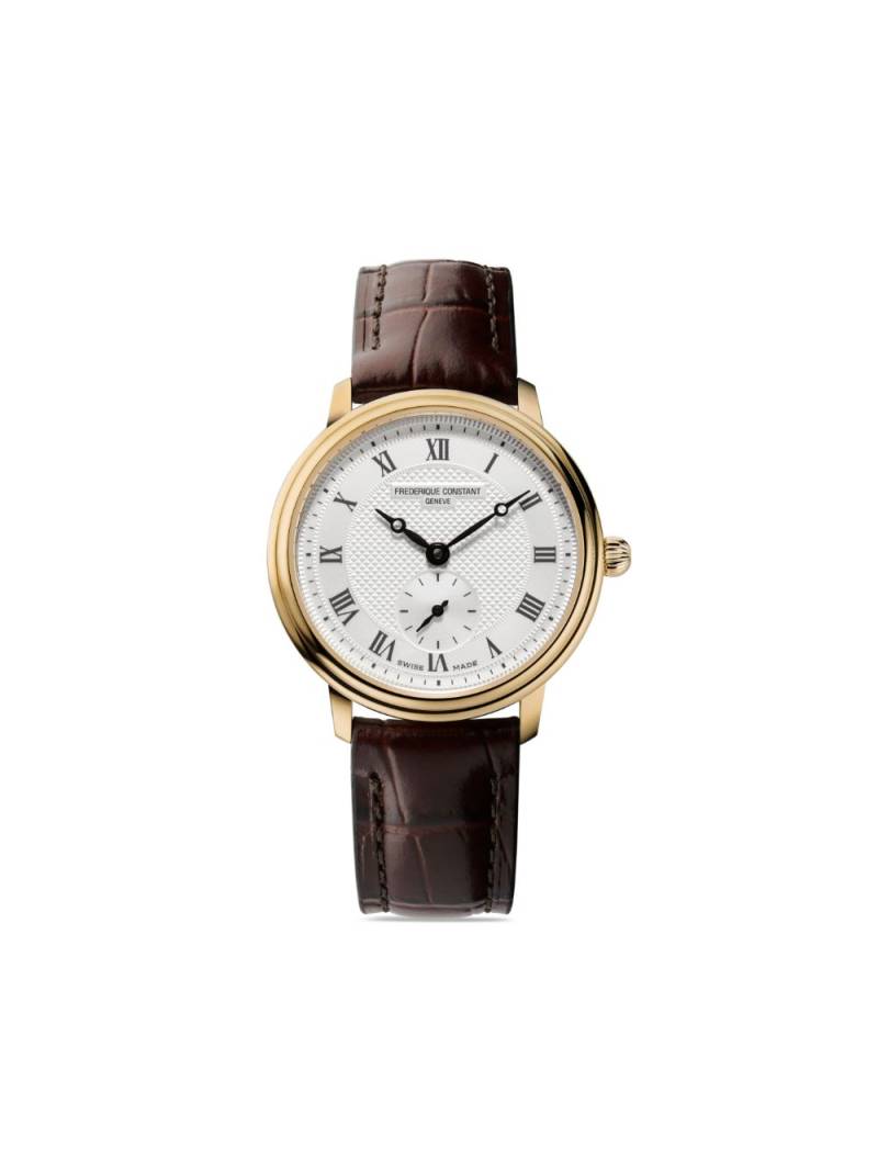 Frederique Constant Classics Slimline Ladies Small Seconds 28.6mm - White von Frederique Constant