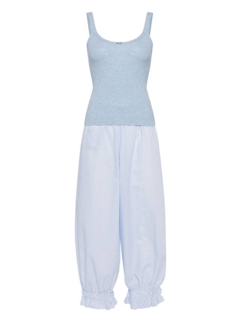 Free People cloud nine pajama set - Blue von Free People