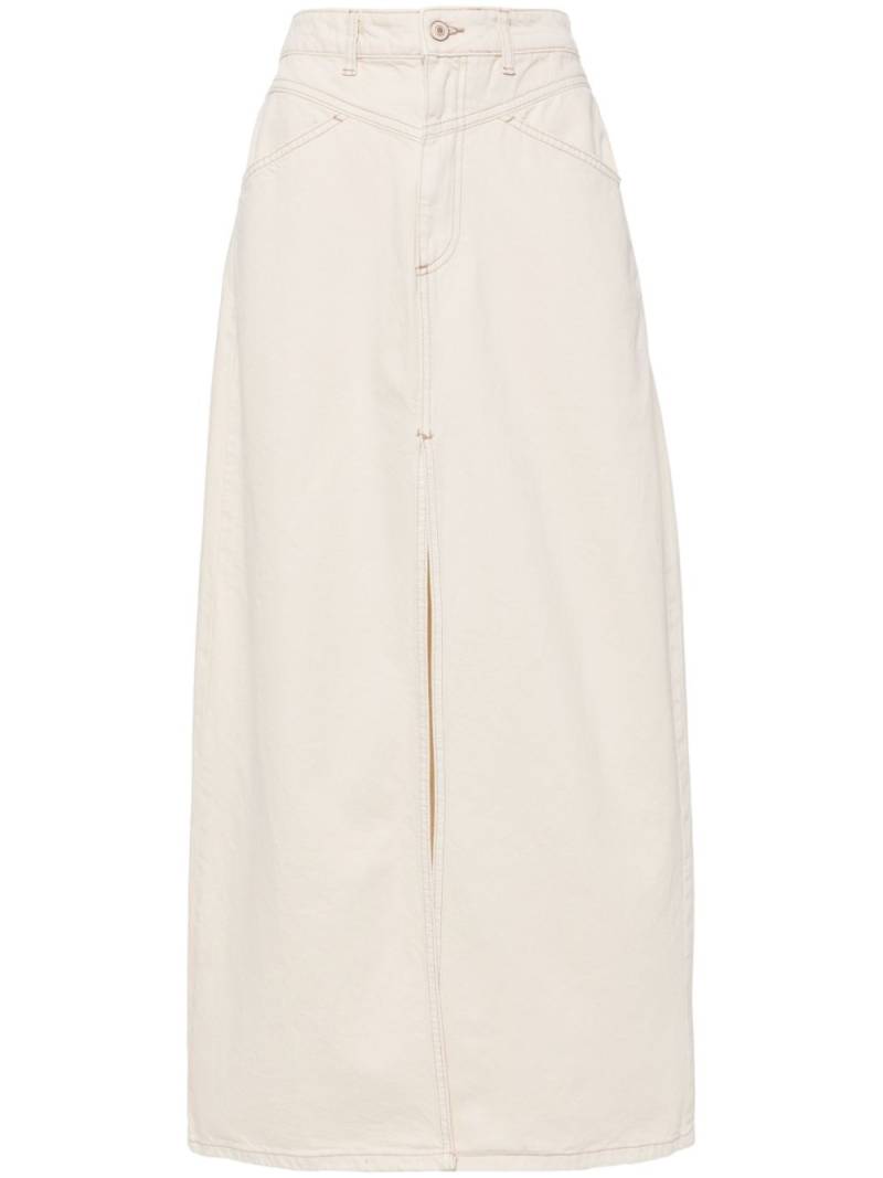 Free People come as you are denim skirt - Neutrals von Free People