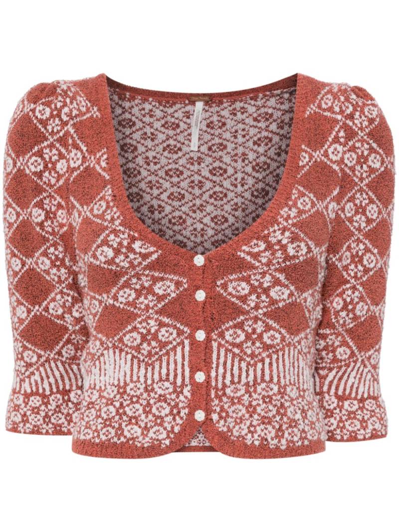 Free People floral cardigan - Pink von Free People