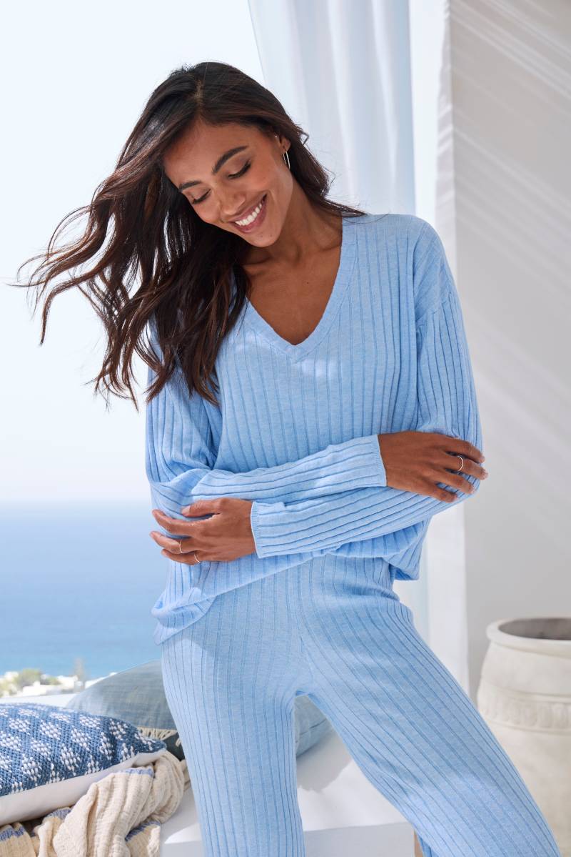 French Connection Strickpullover, mit V-Ausschnitt, Loungewear von French Connection