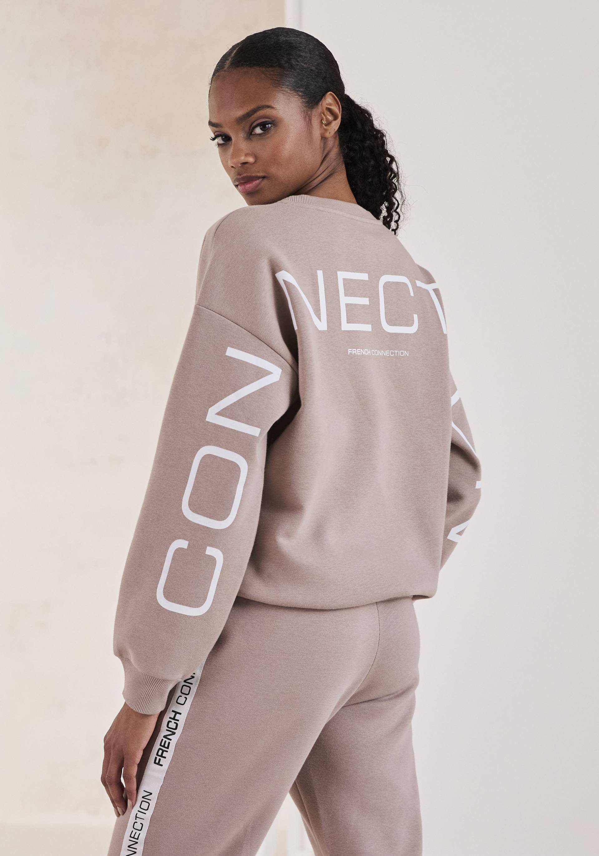 French Connection Sweatshirt, mit grossem Logodruck auf dem Rücken von French Connection