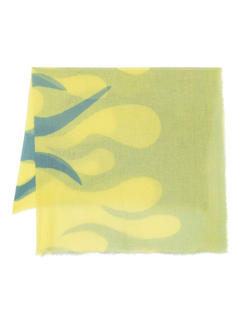 Frenckenberger abstract-pattern scarf - Yellow von Frenckenberger