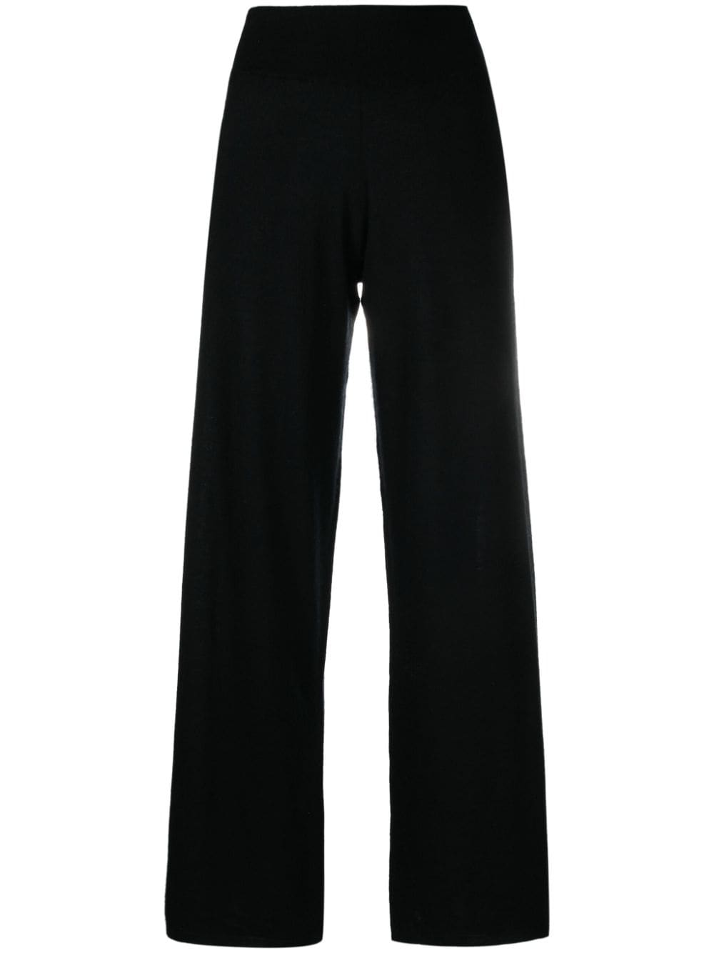 Frenckenberger brushed-effect cashmere palazzo pants - Black von Frenckenberger