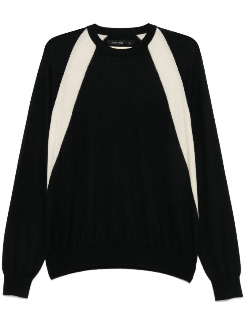 Frenckenberger colour-block sweater - Black von Frenckenberger