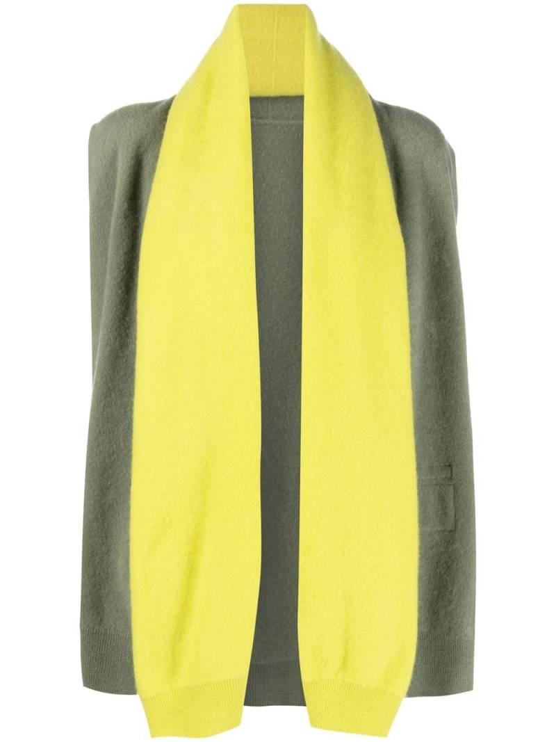 Frenckenberger contrast cashmere knit vest - Green von Frenckenberger