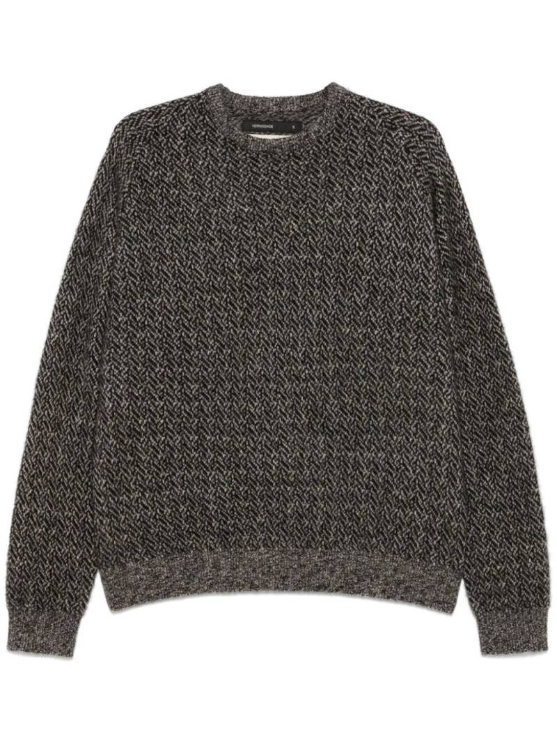 Frenckenberger herringbone-pattern sweater - Black von Frenckenberger