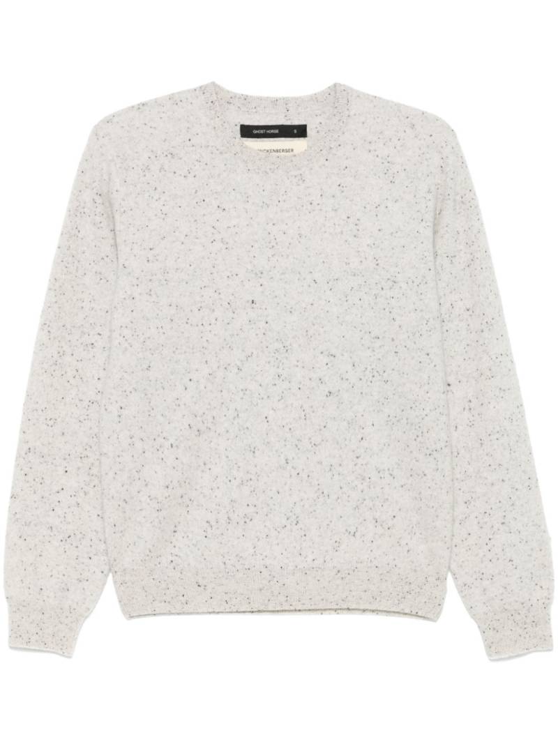 Frenckenberger speckle-knit sweater - Grey von Frenckenberger