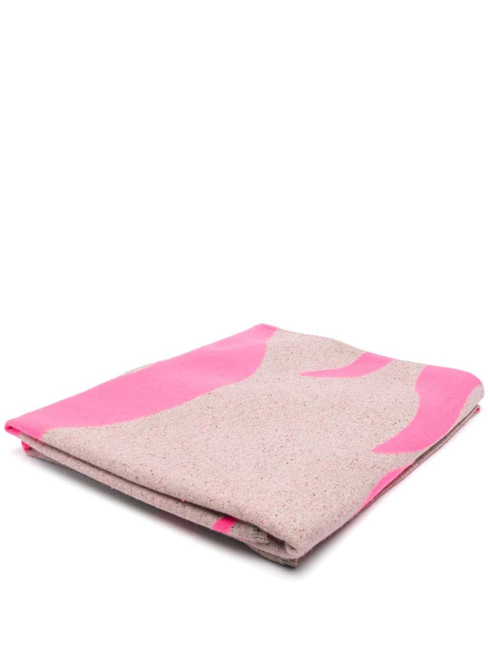 Frenckenberger x Sylvie Fleury flames-jacquard blanket - Pink von Frenckenberger