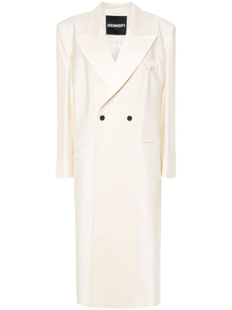 Frenken Insideout maxi coat - White von Frenken