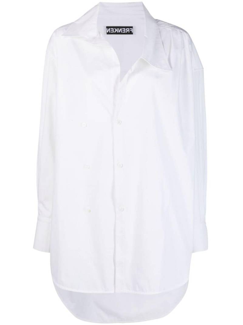 Frenken double-breasted cotton shirt - White von Frenken