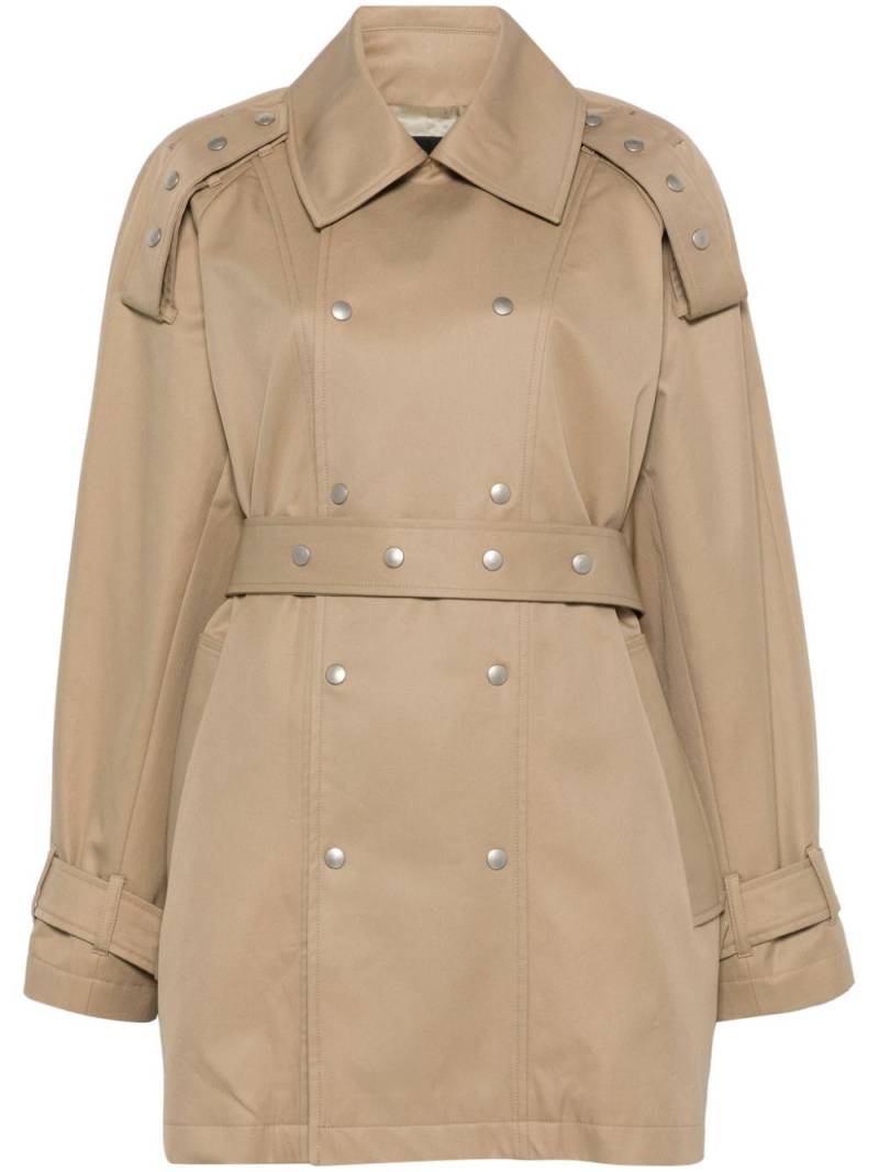 Frenken gabardine-weave trench coat - Brown von Frenken