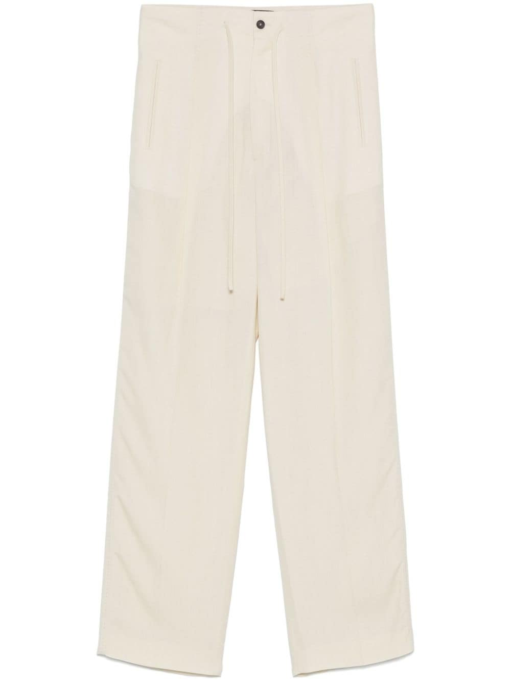 Frenken high-waisted trousers - White von Frenken