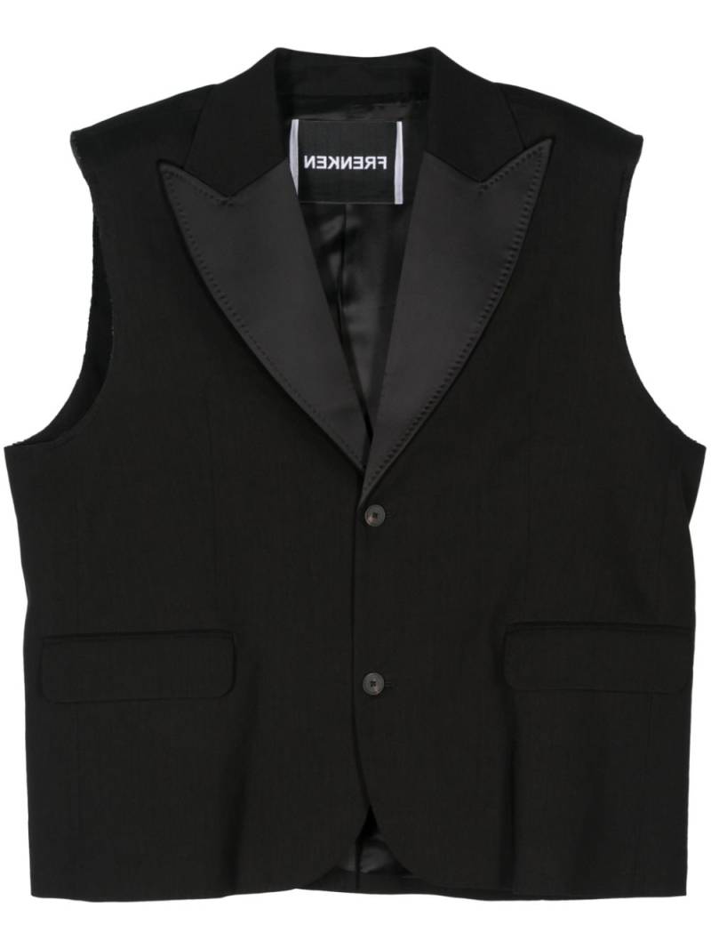 Frenken sleeveless blazer - Black von Frenken