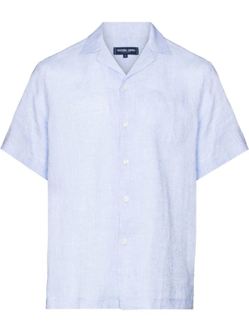 Frescobol Carioca Angelo linen shirt - Blue von Frescobol Carioca