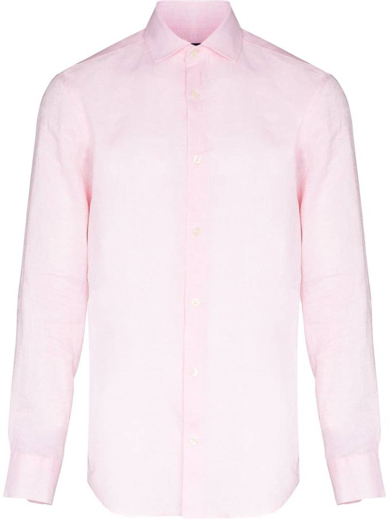 Frescobol Carioca Antonio linen shirt - Pink von Frescobol Carioca