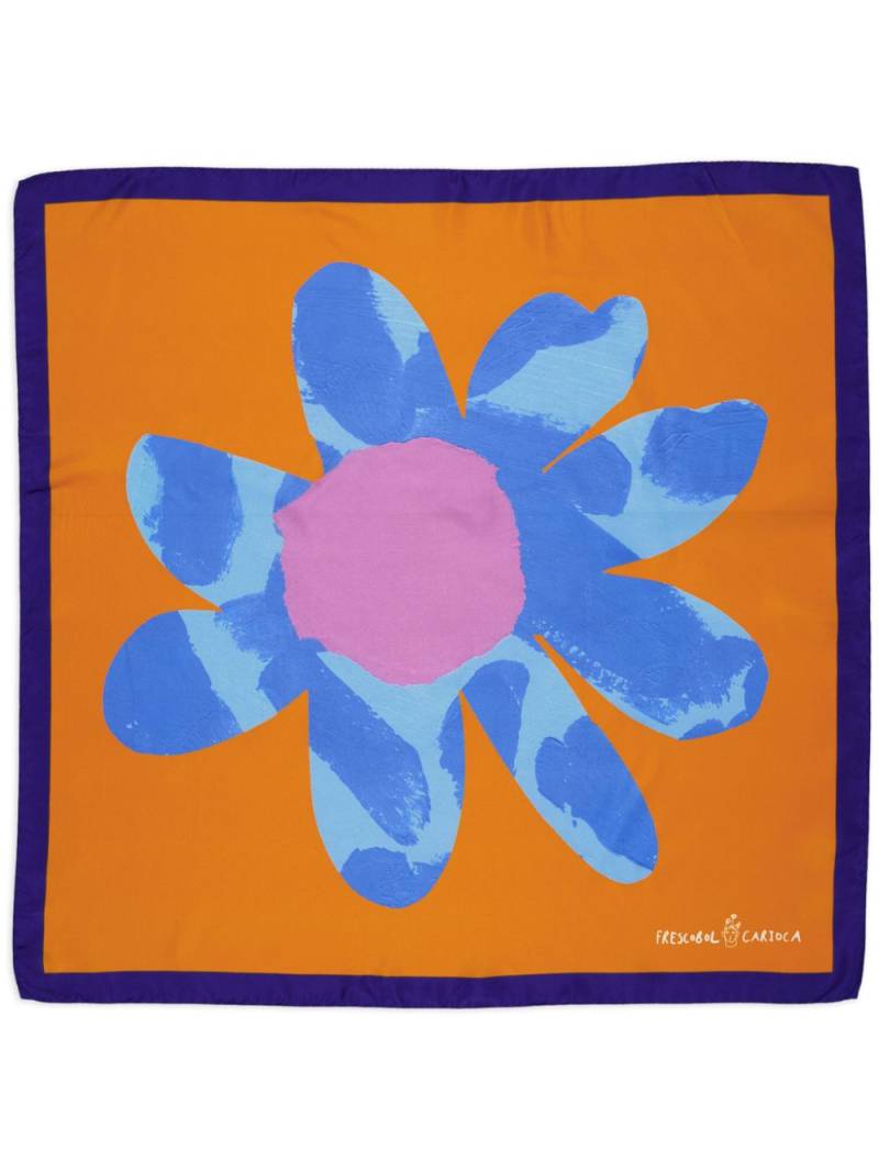 Frescobol Carioca Lucia printed scarf - Orange von Frescobol Carioca