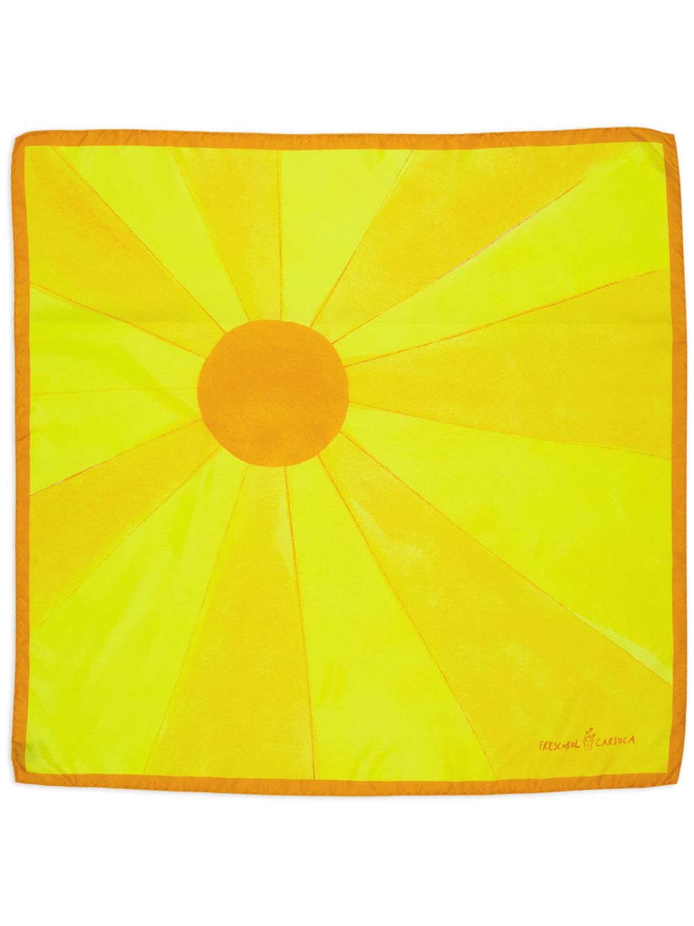 Frescobol Carioca Lucia printed scarf - Yellow von Frescobol Carioca