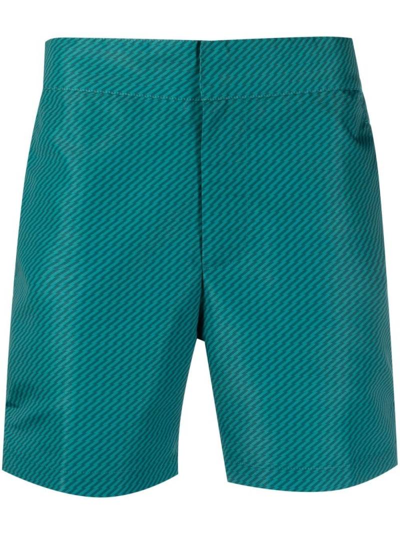 Frescobol Carioca Pepe-print classic swim shorts - Green von Frescobol Carioca