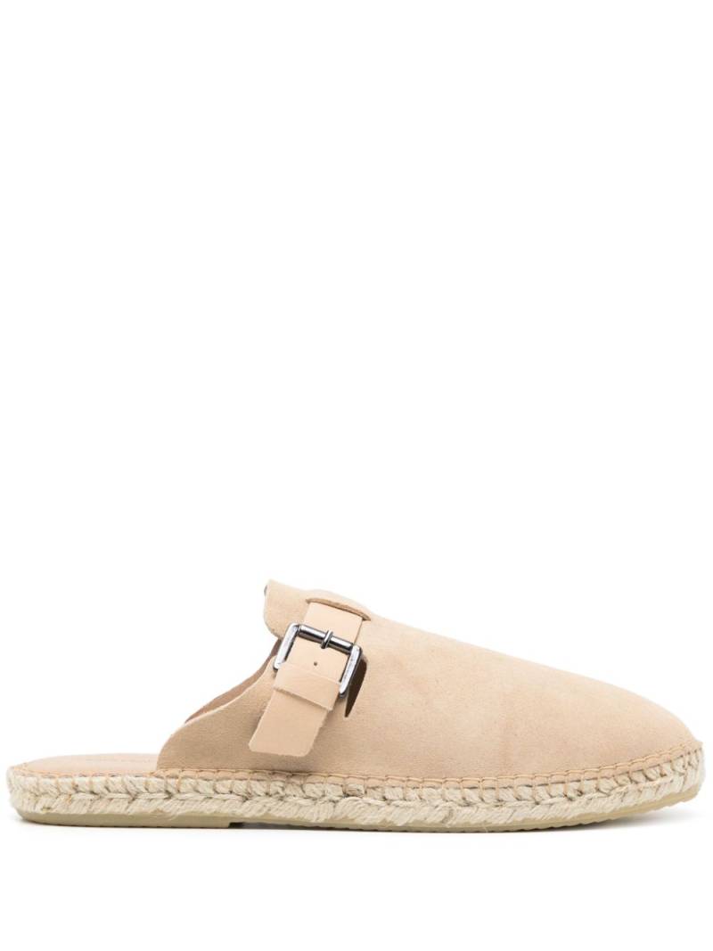 Frescobol Carioca Valente suede clogs - Neutrals von Frescobol Carioca