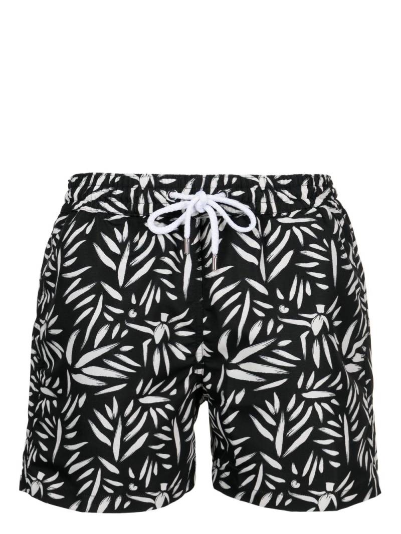 Frescobol Carioca abstract-print swim shorts - Black von Frescobol Carioca