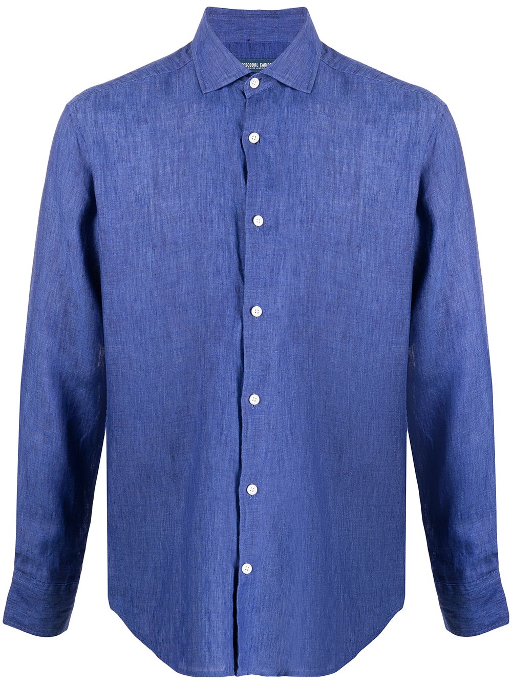 Frescobol Carioca classic linen shirt - Blue von Frescobol Carioca