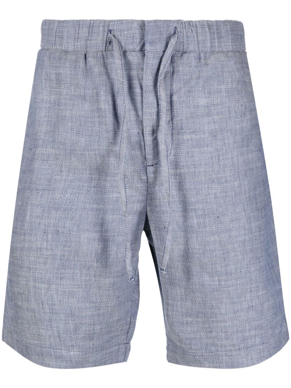 Frescobol Carioca linen-cotton deck shorts - Blue von Frescobol Carioca