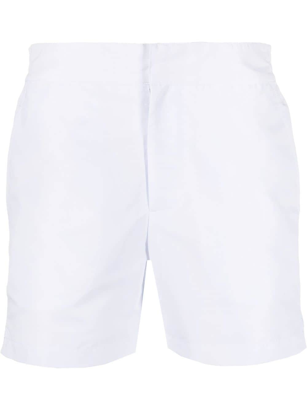 Frescobol Carioca straight-leg swim shorts - White von Frescobol Carioca