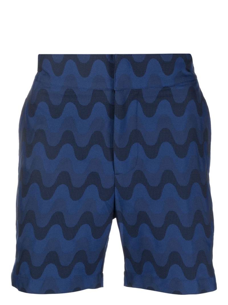 Frescobol Carioca tailored jacquard Copacabana swim shorts - Blue von Frescobol Carioca