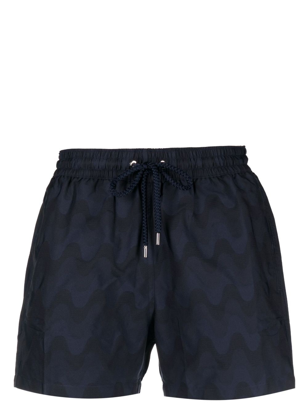 Frescobol Carioca wave-print swim shorts - Blue von Frescobol Carioca