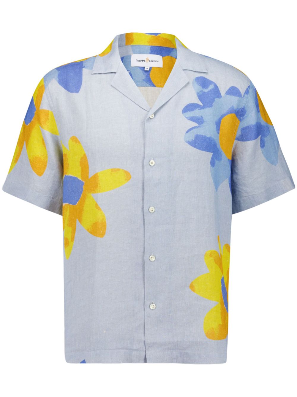 Frescobol Carioca x John Booth Roberto shirt - Blue von Frescobol Carioca