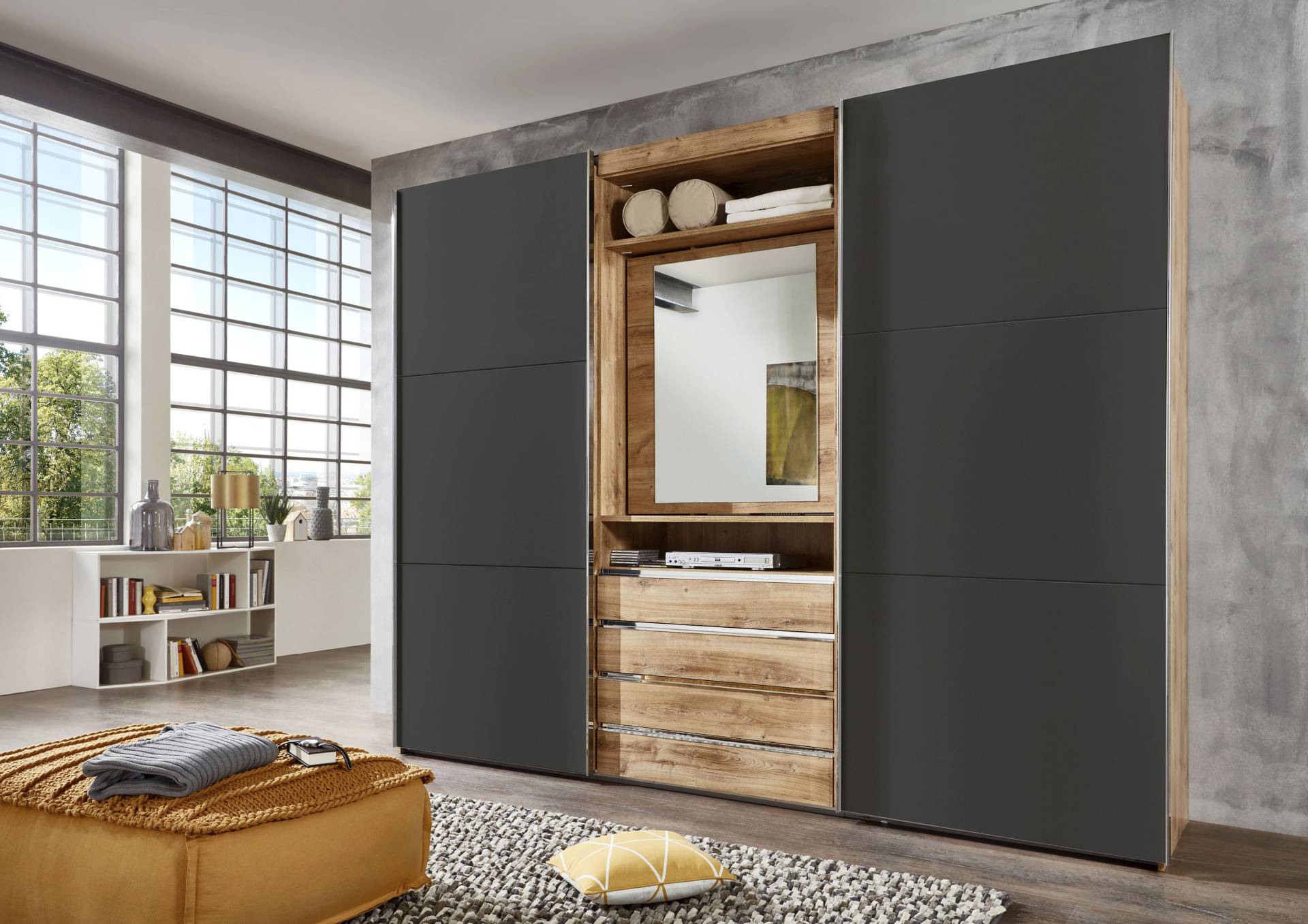 Wimex Schwebetürenschrank »Magic by fresh to go«, mit drehbarer Spiegeltür Wimex Schwebetürenschrank »Magic by fresh to go«, mit drehbarer Spiegeltür von Wimex