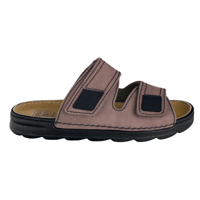 Fretz Men Pantolette aus Leder braun, 39 von Fretz Men