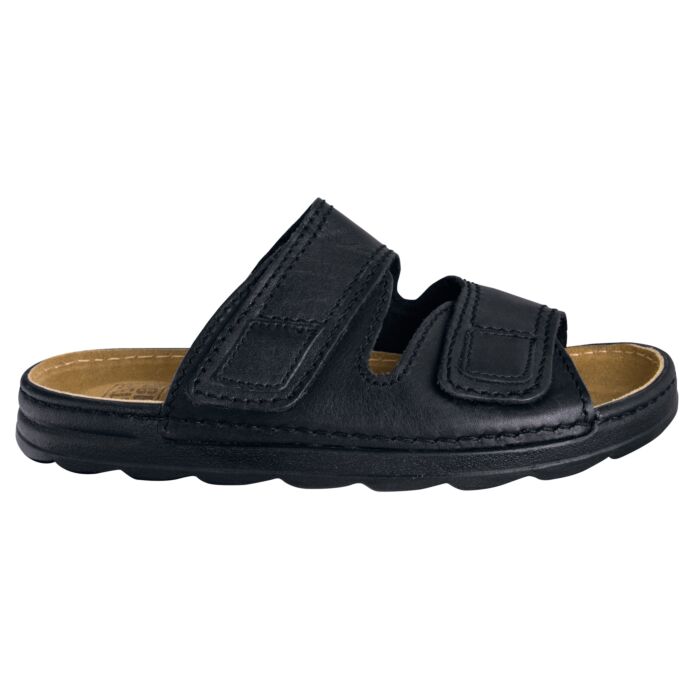 Fretz Men Pantolette aus Leder schwarz, 39 von Fretz Men