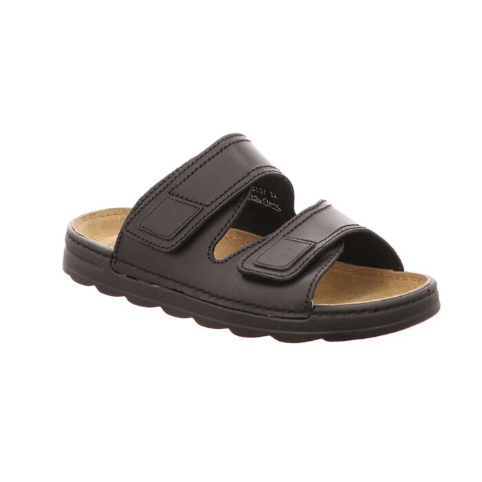 Fretz Men Pantolette aus Leder schwarz, 44 von Fretz Men