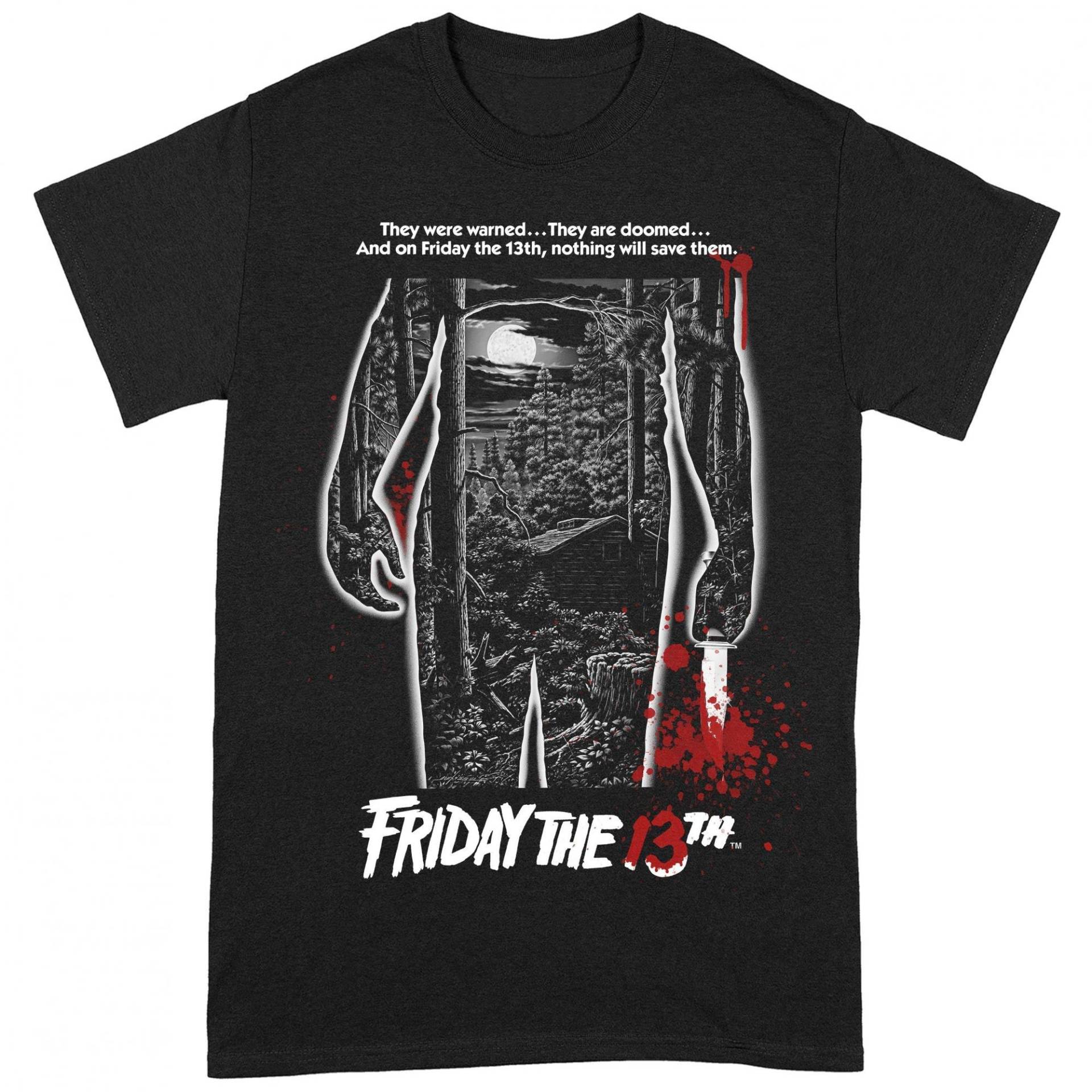 Friday The 13th - T-Shirt, für Damen, Schwarz, Größe L von Friday The 13th